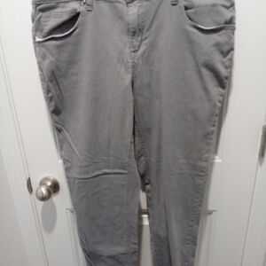 ND New Directions Weekend Plus Size 16 Gray Denim Straight Leg Jeans